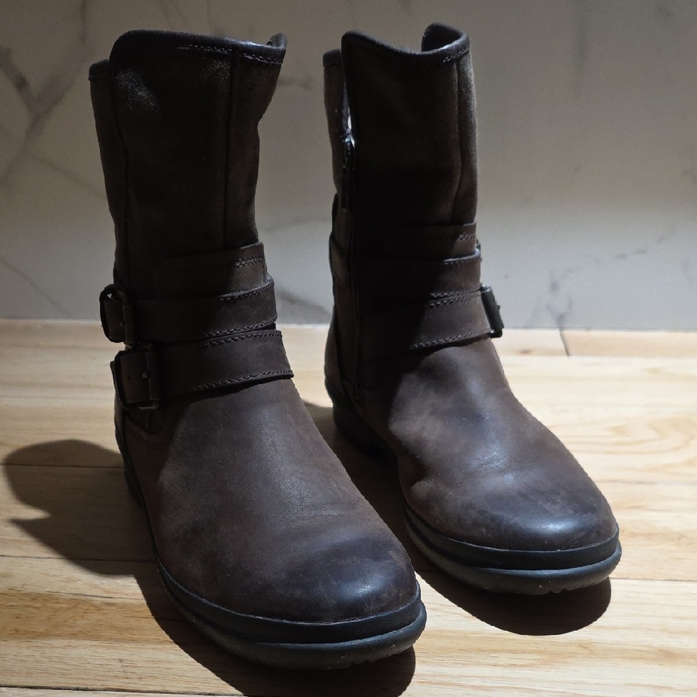 UGG Dark Brown Leather Boots